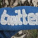 Варежки с логотипом "Twitter". Варежки. LanaSvet (Светлана Хватова). Ярмарка Мастеров.  Фото №4
