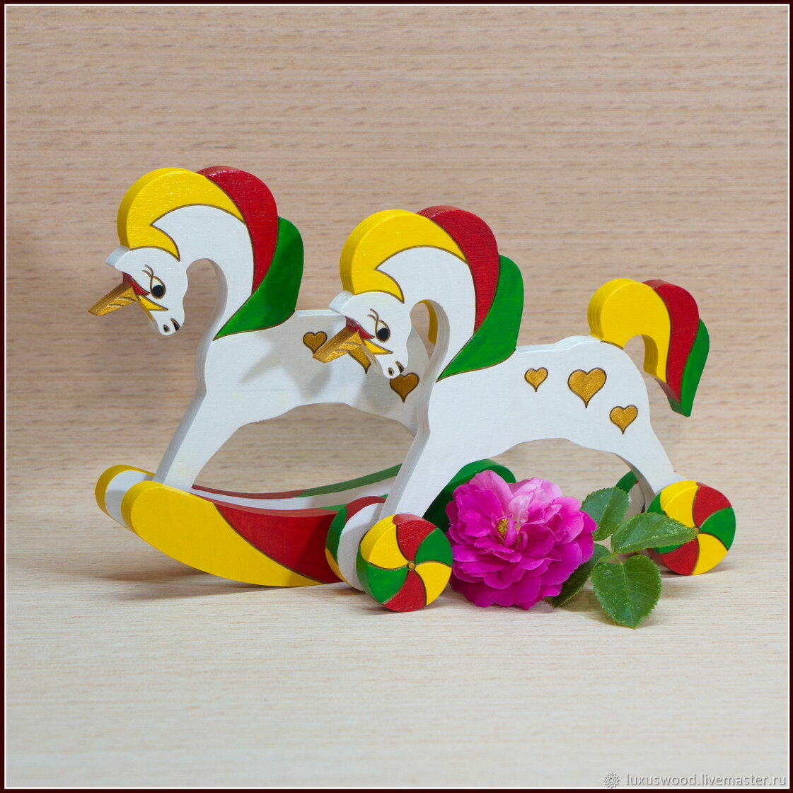 "Единорог Радужный", игрушка каталка, игрушка качалка купить в интернет ...