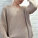 Свитер женский вязаный   коричнево-бежевый. Свитеры. Sweater Star Вязание на заказ.. Ярмарка Мастеров.  Фото №10