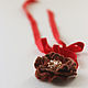 Felted decoration-choker 'Cinnamon. Necklace. Katherine Markina (markinaek). My Livemaster. Фото №5