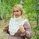  Shirt front- snood openwork knitted down, Dickies, Urjupinsk,  Фото №1