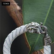 Украшения handmade. Livemaster - original item Elephant Bracelet | Silver | Premium Leather. Handmade.