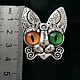 Брошь кот. Брошь-булавка. Vintage & Jewelry by Ev. Ivanovskaia. Ярмарка Мастеров.  Фото №8