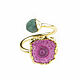 Emerald and quartz ring 'In the spotlight' emerald. Rings. Irina Moro. Online shopping on My Livemaster.  Фото №2