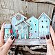 Ключница настенная деревянная Морская деревушка. Ключницы настенные. ХомаHome. Интернет-магазин Ярмарка Мастеров.  Фото №2