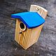 Birdhouse handmade for birds ' Sea'. Bird feeders. Art bird feeder. My Livemaster. Фото №5