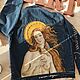 Order Painting customization of clothes. Drawing on jeans Venus. nataliadenimart. Livemaster. . Outerwear Jackets Фото №3