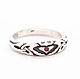 Claddagh ring with small garnet, Rings, Moscow,  Фото №1