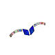 Copy of Copy of EARRINGS CLIMBERS with turquoise and lapis lazuli. Climber earrings. ARIEL - MOSAIC. My Livemaster. Фото №5