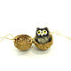 Micro owl height 3 cm mini owl dollhouse, Car souvenirs, Moscow,  Фото №1