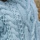  Женский свитер косами в голубом цвете оверсайз на заказ. Свитеры. Kardigan sviter - женский вязаный свитер кардиган. Ярмарка Мастеров.  Фото №4