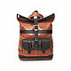  Bag-backpack women's leather red brown Joyce Mod SR54, Backpacks, St. Petersburg,  Фото №1