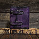 Блокнот фиолетового цвета из состаренной кожи. Блокноты. Creative Leather Workshop. Интернет-магазин Ярмарка Мастеров.  Фото №2