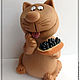 How to become a happy cat. Stuffed Toys. smile in clay. Online shopping on My Livemaster.  Фото №2