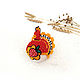 EASTER. Knitting. Easter Chicken. Khokhloma. Easter souvenirs. Cross stitch and beads!. My Livemaster. Фото №6