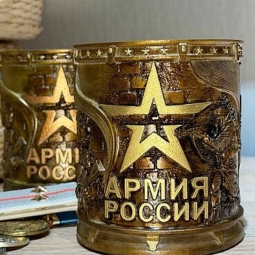 Подарки и сувениры ручной работы. Ярмарка Мастеров - ручная работа Карандашница Армия России. Handmade.