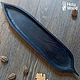 Длинный ПОДНОС для подачи "LEAF5" BLACK. Подносы. HOLYWOOD. Ярмарка Мастеров.  Фото №5