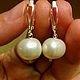 Pendientes con grandes perlas, Earrings, Omsk,  Фото №1