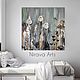 Картина с травами и цветами «Loft Cotton Spring». Картины. NiravaArts. Ярмарка Мастеров.  Фото №4