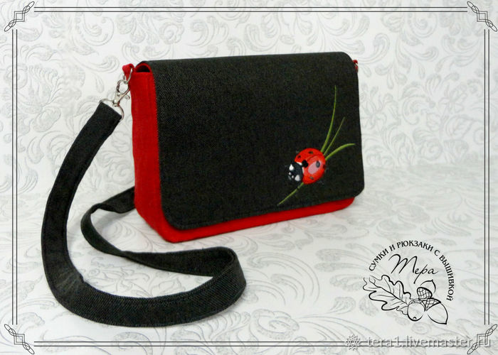 Textile Bag Ladybug Online On Livemaster With Shipping Handbags Handmade Livemaster Textile Bag Ladybug