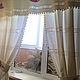 Винтажные льняные шторы с вышивкой "Бутоны роз"-2. Шторы. ot Natalis. Ярмарка Мастеров.  Фото №6