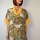 Elegant summer dress made of viscose and lace ' Jaune olive'. Dresses. Charmante Tutenafelt (crealanafr). Online shopping on My Livemaster.  Фото №2