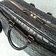 Order Briefcase made of genuine leather crocodile. Mad Cat. Livemaster. . Brief case Фото №3