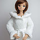 Вязаный халат и тапочки для куклы Smart, 1/3 BJD. Одежда для кукол. ToyFairyTale. Ярмарка Мастеров.  Фото №7