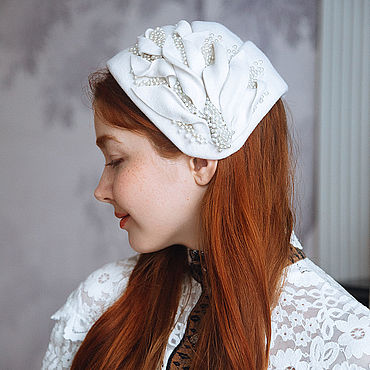 Аксессуары ручной работы. Ярмарка Мастеров - ручная работа Менингитка молоко. Handmade.