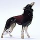 Decorative figurine made of colored glass Wolf Borz. Miniature figurines. In Glass. Online shopping on My Livemaster.  Фото №2