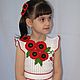 Beautiful dress for girl 'poppy flowers'. . Yulia Biedina. Crochet Studio. Online shopping on My Livemaster.  Фото №2