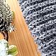 Snood, grey tweed, 100% wool, size 35 x 52 cm. Snudy1. kukla-iz-lesa. Online shopping on My Livemaster.  Фото №2