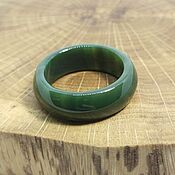 Украшения handmade. Livemaster - original item 20 r-r Ring green tinted agate Steppe (sza208). Handmade.