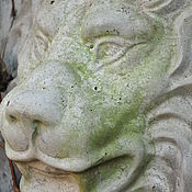 Сувениры и подарки handmade. Livemaster - original item Lion concrete bas-relief No. №1 on the cartouche. Handmade.