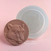 Материалы для творчества handmade. Livemaster - original item Mold Puma 4 cm Silicone Mold for cabochons and pendants. Handmade.