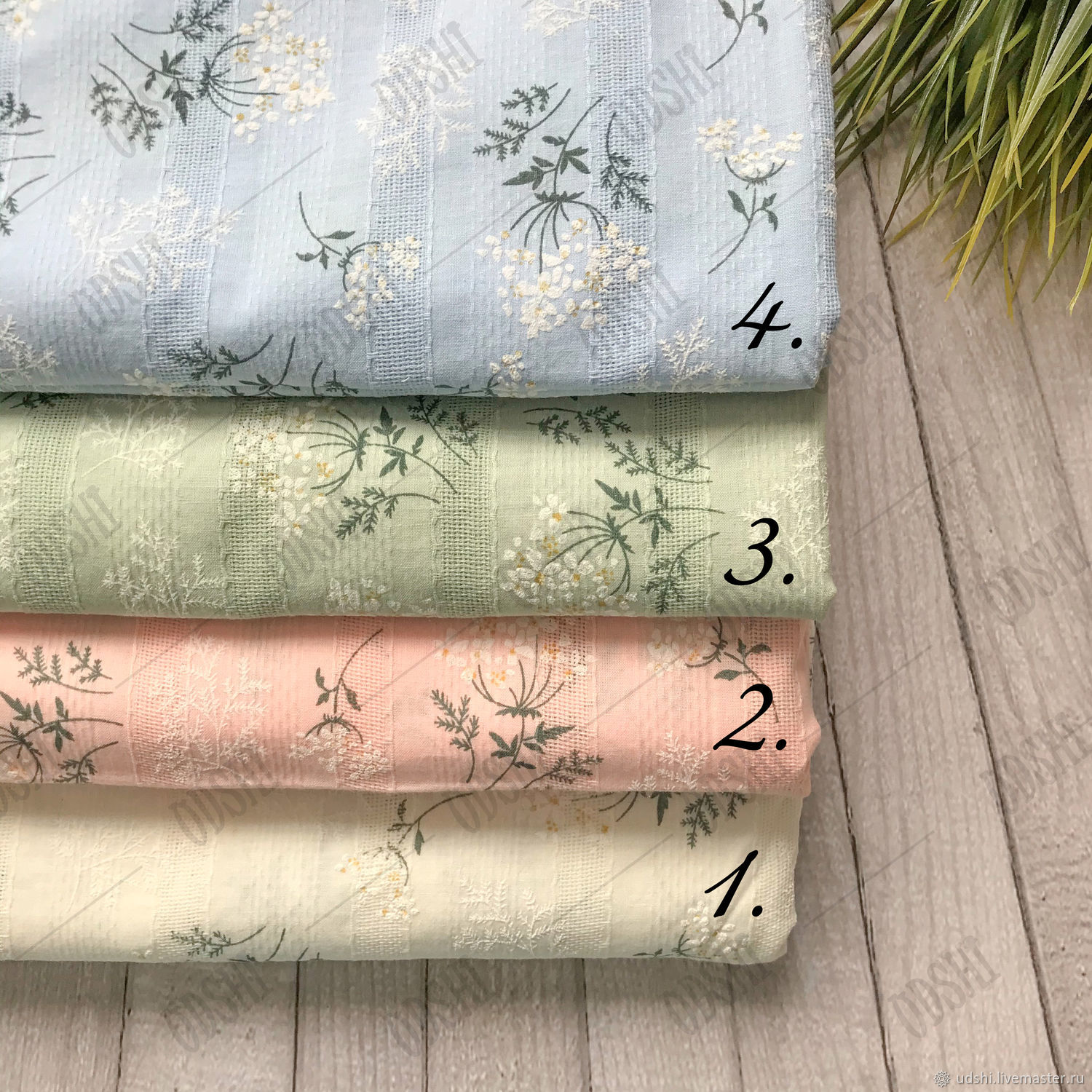 Хлопок жаккард "Полевые цветы" купить в интернет-магазине Ярмарка ...