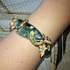 Bracelet, 'When the fern blooms' with Serafina, emeralds. Hard bracelet. SELENA. My Livemaster. Фото №5
