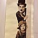 Вышитая крестиком картина «Чарли Чаплин», Картины, Орел,  Фото №1