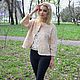 Жакет валяный Бархатный песок. Пиджаки. Юлия Блохина           (Wool charm). Ярмарка Мастеров.  Фото №6