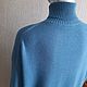 Свитер "Голубой " кашемир/шелк. Свитеры. Вера / Kirshvery_knit (kirshvery) (kirshvery). Ярмарка Мастеров.  Фото №6