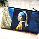 Cosmetic Bag, phone bag, bridesmaid clutch, Vermeer bag, Beauticians, Kaliningrad,  Фото №1