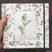 Канцелярские товары handmade. Livemaster - original item Micro album for herbarium Mouse peas (18 white sheets). Handmade.