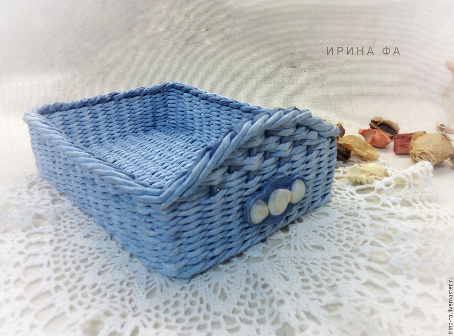 Basket C Decor Sea Shells Online On Livemaster With Shipping Basket C Decor Sea Shells Wicker Baskets My Livemaster