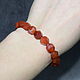 Natural Carnelian Bracelet made of natural stones, Bead bracelet, Moscow,  Фото №1