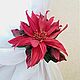 Flowers for New Year's composition / interior poinsettia flower. Bouquets. fancyflower. My Livemaster. Фото №4