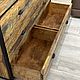 Комод в стиле Лофт из амбарных досок. Комоды. Мебель на заказ U.LOFT. Ярмарка Мастеров.  Фото №4