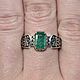 Кольцо с камнем: Изумруд 1.29 ct. Кольца. Зов Камня - магазин украшений. Ярмарка Мастеров.  Фото №5