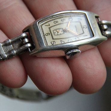 Винтаж ручной работы. Ярмарка Мастеров - ручная работа ЧАСЫ механические ЗВЕЗДА ПЧЗ Пенза Браслет серебряный 875 проба СССР. Handmade.