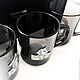 Set of black mugs 'Nostalgia' (3 black circles). Gift Boxes. Souvenirs for hunters and fishermen. My Livemaster. Фото №4