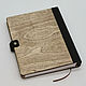 Handmade wooden notebook with leather binding 'Wolf'. Notebooks. semejnaya-masterskaya-bambuk. My Livemaster. Фото №6